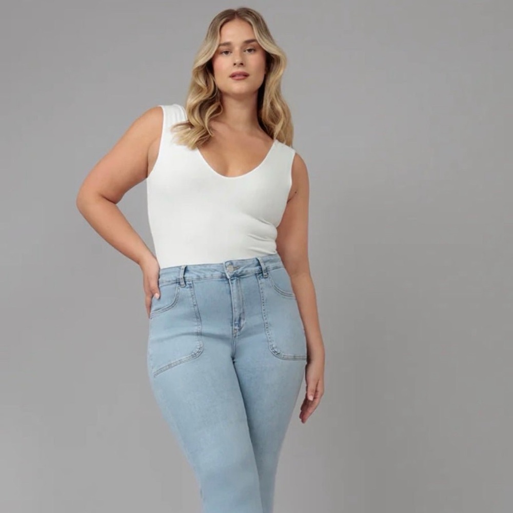 Billie-TD High Rise Light Blue Jeans